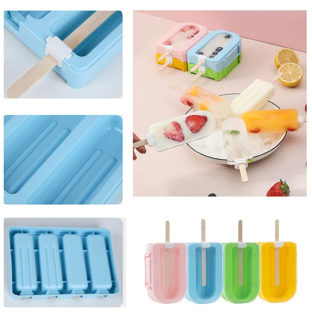 Khuôn Làm Kem Que / Sô Cô La DIY Tiện Dụng Cho Nhà Bếp