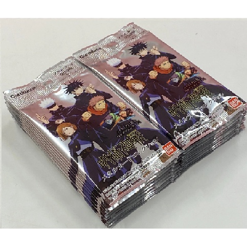 01 pack Thẻ nhân phẩm Jujutsu Kaisen Bandai Metal Card Collection