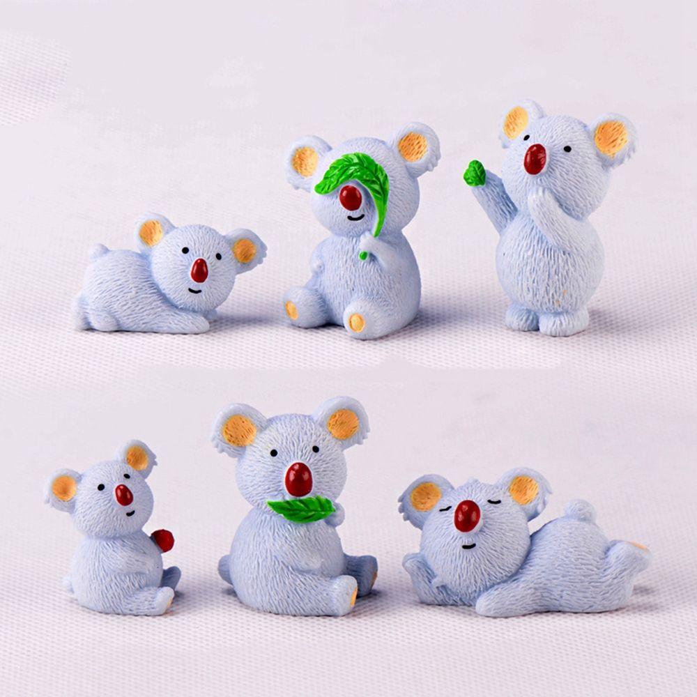YIYU Đồ trang trí Gấu Koala Mini Bằng Nhựa Resin Dùng Trang Trí DIY