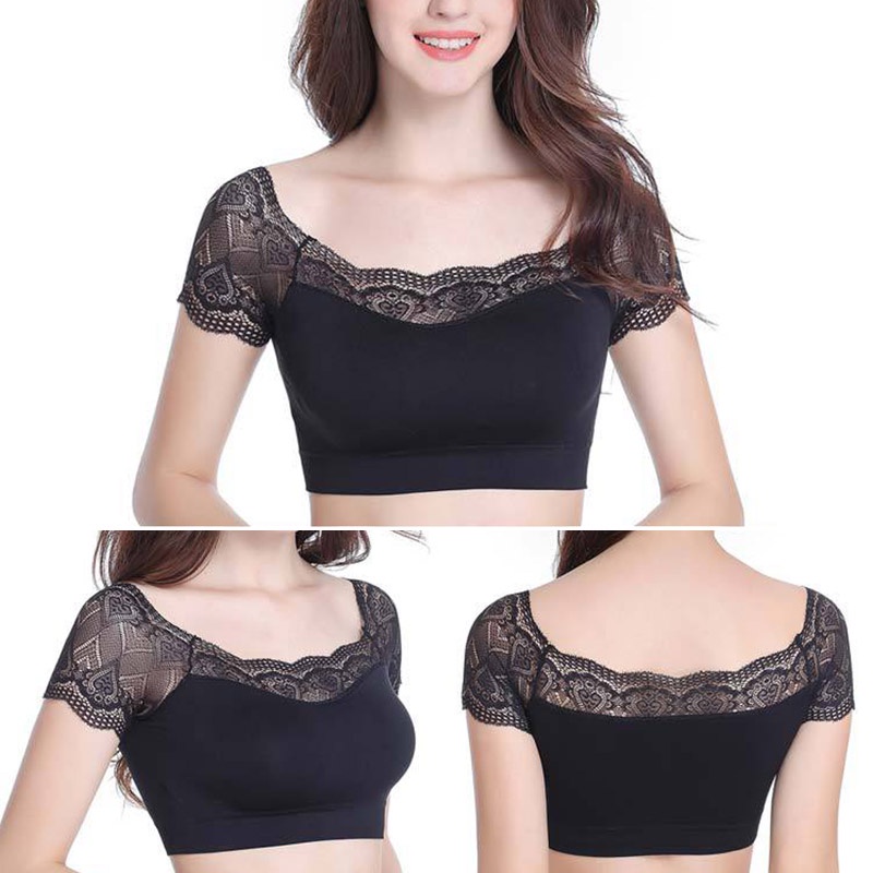 Áo Lót Ren Ống Màu Trơn Không Dây Thời Trang Cho Nữ