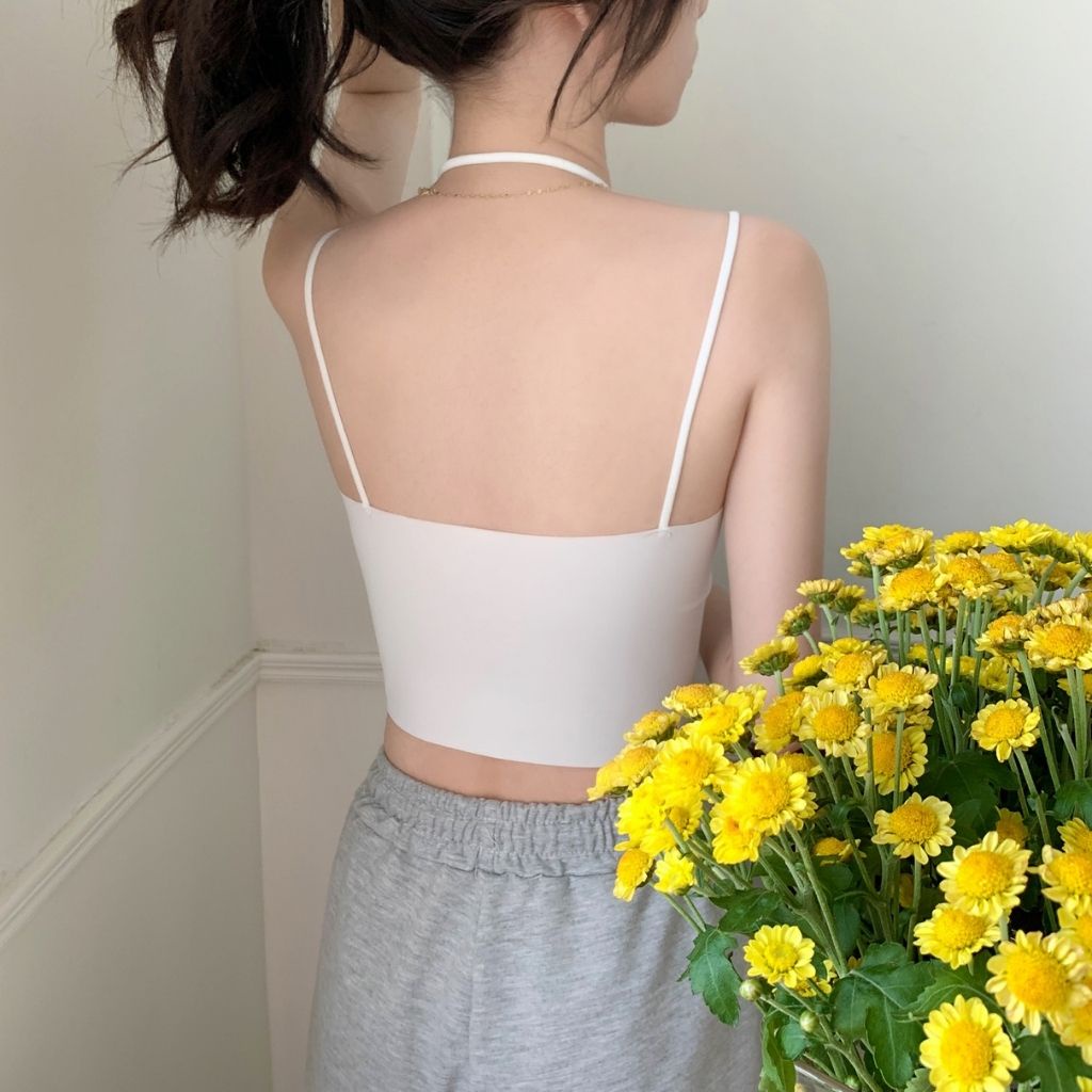 Áo bra nữ 2 dây đệm mút mỏng, áo lót chất su mặc cực mát phong cách đẹp và gợi cảm DOPICO B2146