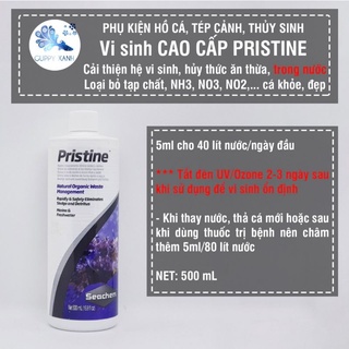 Vi sinh Seachem Pristine phân hủy phân cá và chất hữu cơ