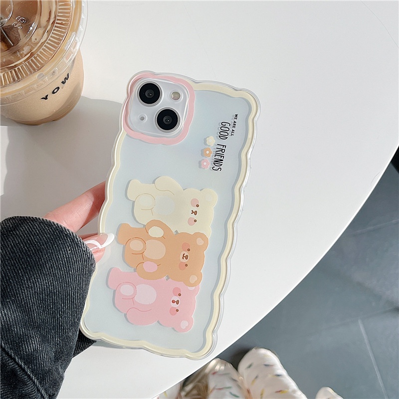 Ốp lưng iphone Ốp Điện Thoại Họa Tiết Gấu Hoạt Hình Cho Iphone 13Promax 12Pro / 14promax / 7 / 8 / 7PLUS11 / 12 / PLUS / PRO / MAX / MINI / 14-14 Dinuo case