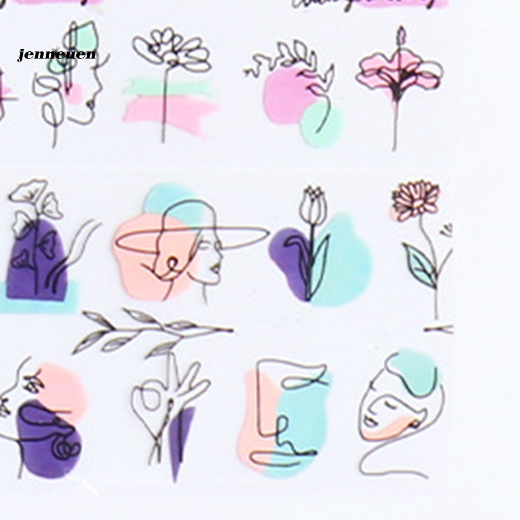 [Hàng mới về] Set 10 tấm nhãn dán móng tay nhiều kiểu dáng đẹp mắt nghệ thuật