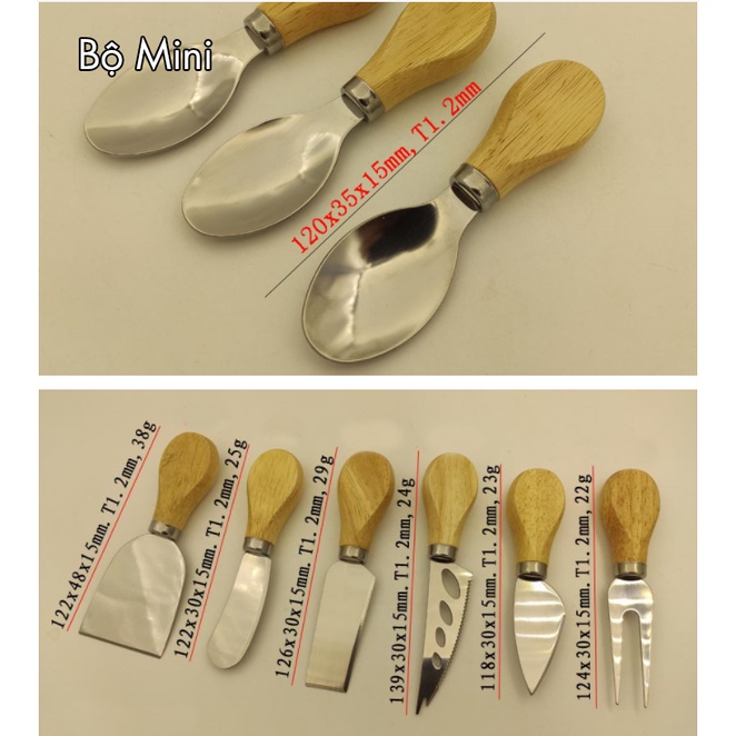 Muỗng, Đũa, Nĩa Cán Gỗ Cơm Trưa Văn Phòng