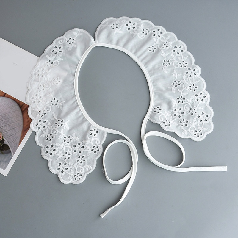 Khăn Choàng Cổ Thêu Hoa Nhỏ Xinh Đa Năng Che Nắng Cho Bạn Gái