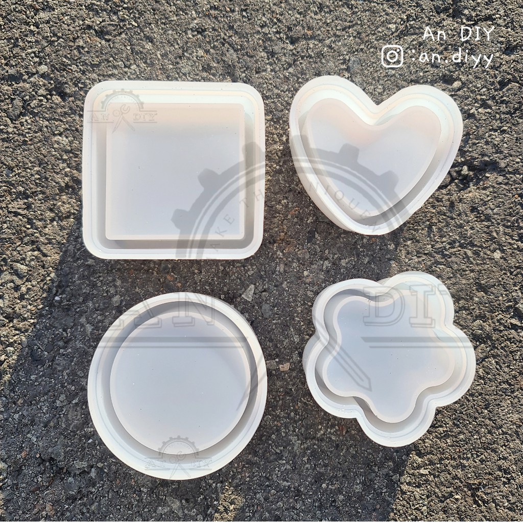 Khuôn Resin Silicone Hộp kèm nắp HOA