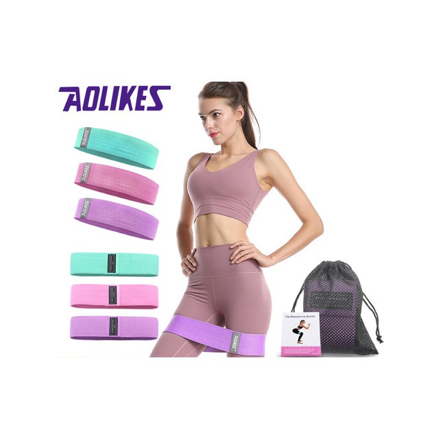 Bộ 3 Dây Đàn Hồi AOLIKES Hip Resistance Bands Chính Hãng