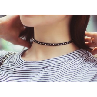 Choker nữ đính cườm cá tính - hàng đẹp