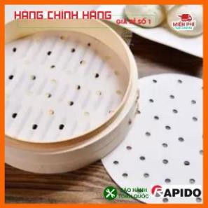 Tệp 100 giấy nến đục lỗ cho nồi chiên không dầu 20cm - hàng chính hãng công ty RAPIDO