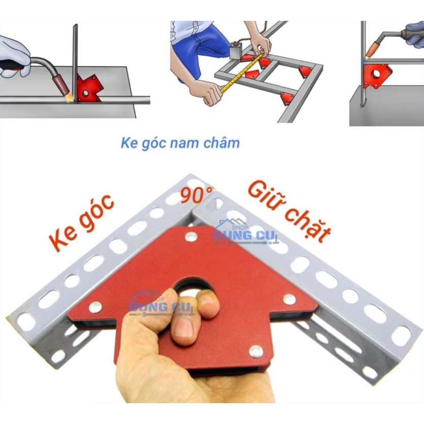 Ke góc nam châm 45° 90° 135° lực hút 12/22/33kg - 25/50/75LBS