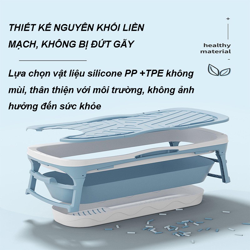 BỒN TẮM GẤP GỌN THÔNG MINH  cho gia đình tắm xông hơi, thư giãn, làm bể bơi cho bé - LB315214