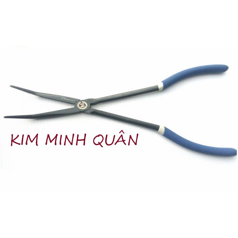 Kìm Mỏ Nhọn Dài Miệng Cong 45 Độ 275mm/11&quot; B0052-11 CMart