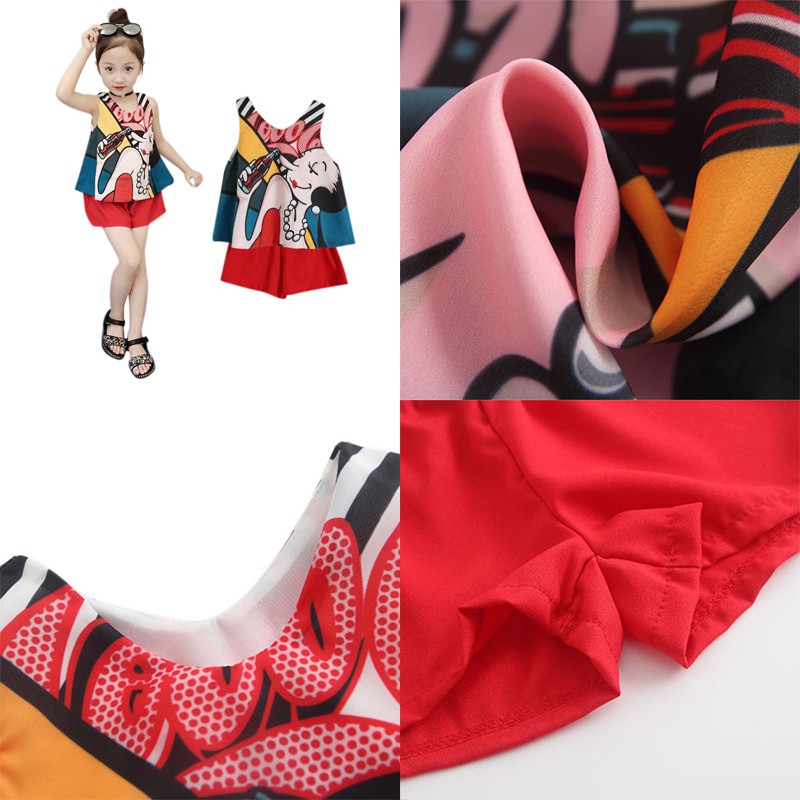 Set quần áo hoạt hình xinh xắn dành cho bé