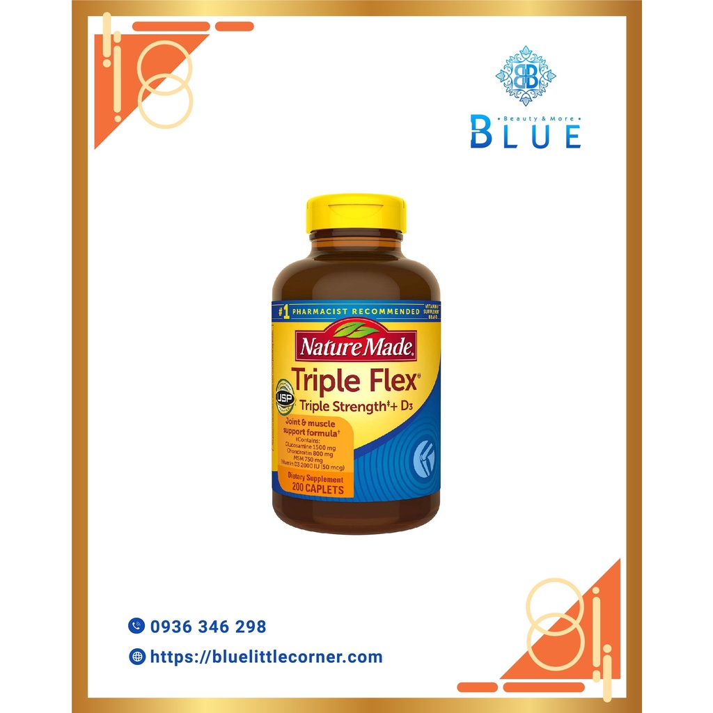 Viên uống hỗ trợ xương khớp Puritan Glucosamine / Triple Flex