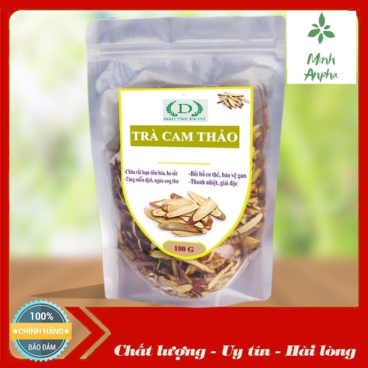 Trà Cam thảo khô thái lát Minh Anpha