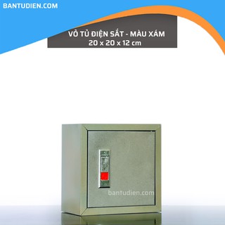 VỎ TỦ ĐIỆN SẮT - MÀU XÁM (20x20x12 cm)