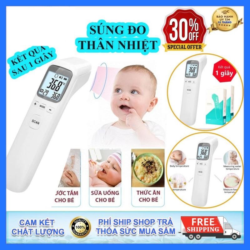 Tại Hà Nội Nhiệt kế điện tử hồng ngoại cảm ứng đo trán đa năng CK-T1803 Cho kết quả sau 1 giây