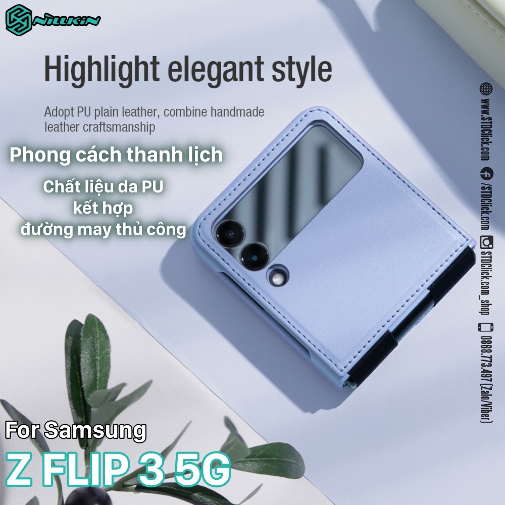ỐP LƯNG SAMSUNG GALAXY Z FLIP 3 5G NILLKIN QIN CHÍNH HÃNG