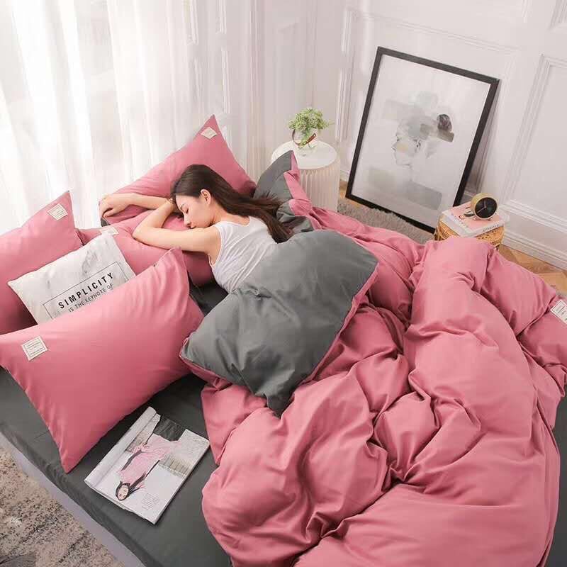 Bộ Chăn Ga Gối , Ga Gối Cotton Tici Cao Cấp, Hàng Nhập Khẩu Một Màu - ( Bo Chun Theo Yêu Cầu)