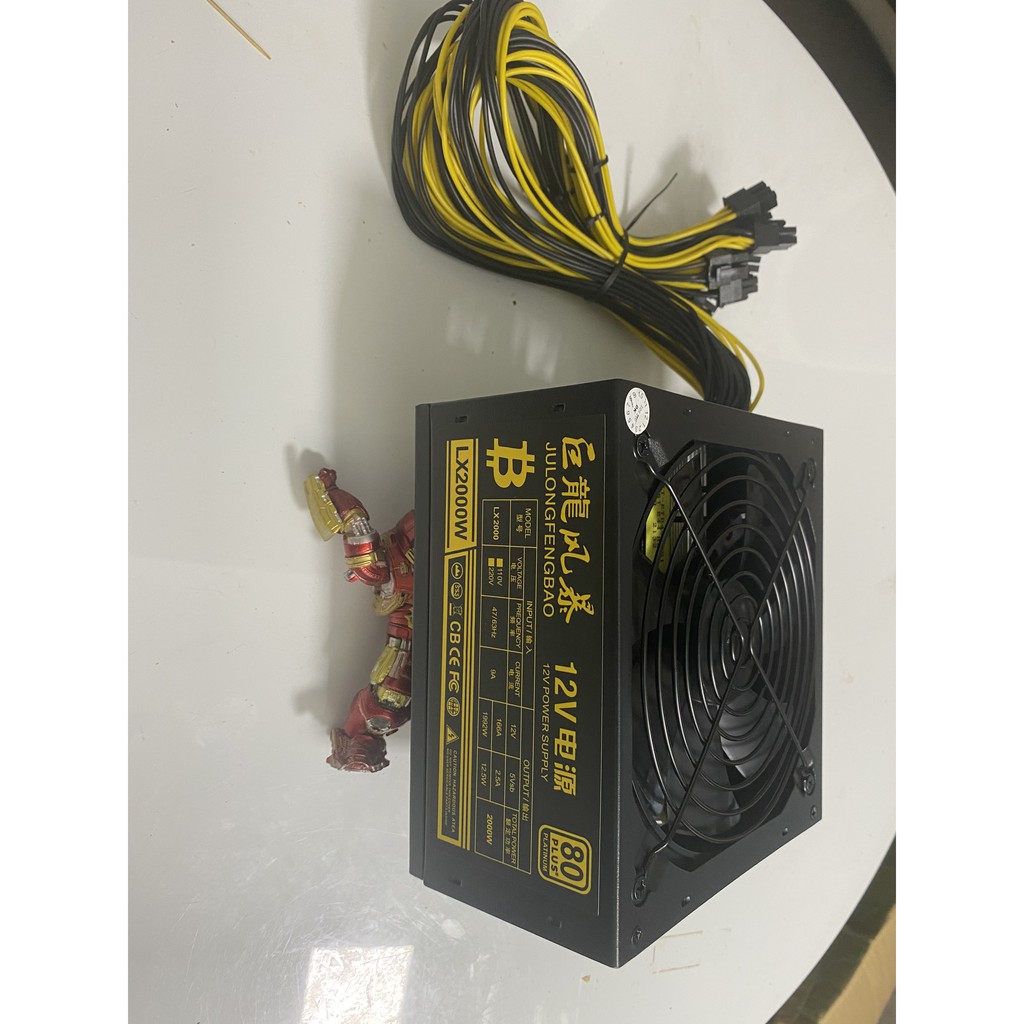 Nguon máy tính 2000w , Nguon Trâu AT 2000W (Không kèm dây nguồn)_TOXIC STORE