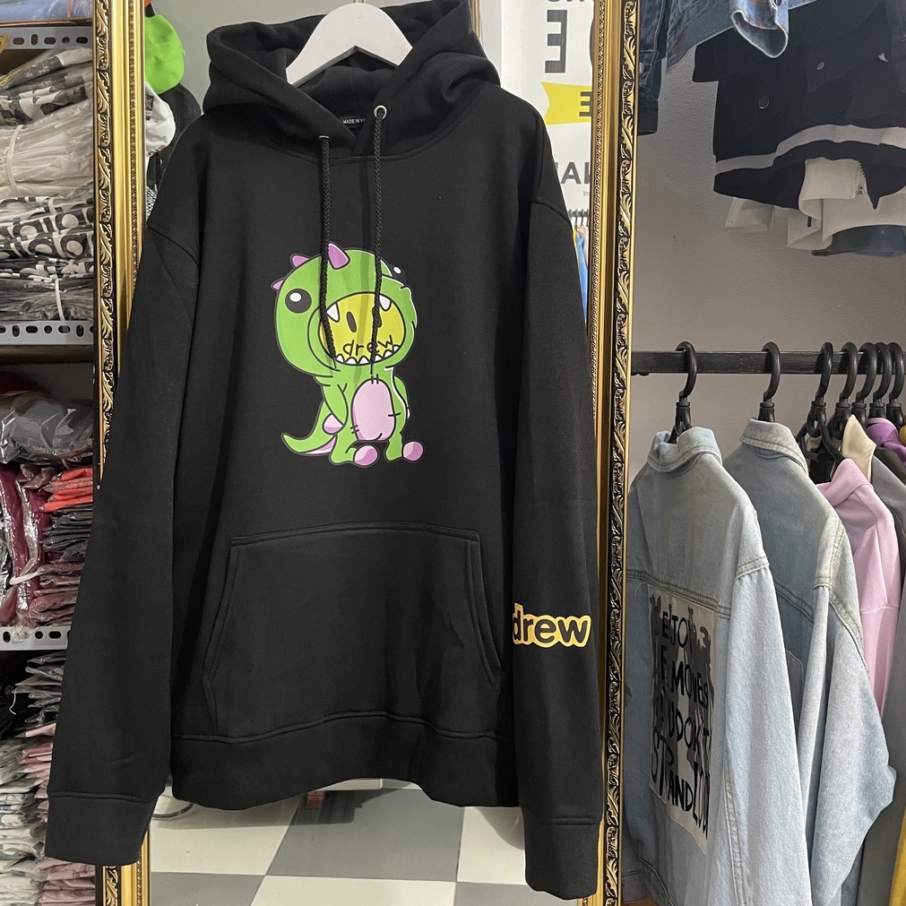 Áo Nỉ HOODIE Drew Khủng Long Nam Nữ, Form RỘNG CHUẨN Xu Hướng, nỉ bông Cao Cấp Unisex - KKIM Style | BigBuy360 - bigbuy360.vn