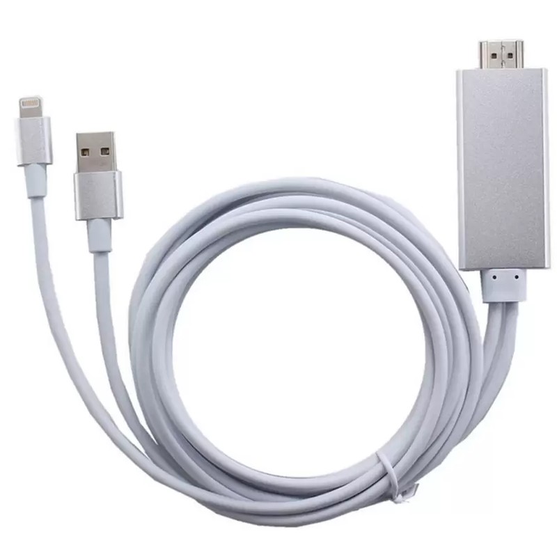 [Mã ELFLASH5 giảm 20K đơn 50K] Cáp Lightning to HDMI cho iPhone kết nối Tivi, Máy chiếu