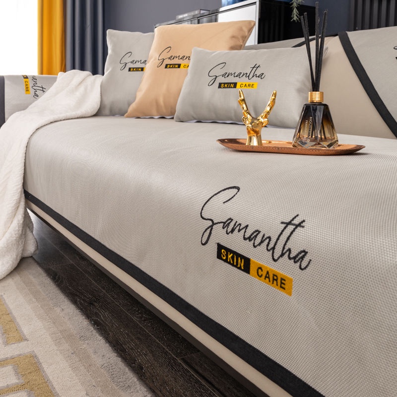 Vỏ Bọc Đệm Ghế Sofa Mùa Hè Bằng Lụa Lạnh Gọn Nhẹ Chống Trượt Sang Trọng Cho Xe Hơi 2022