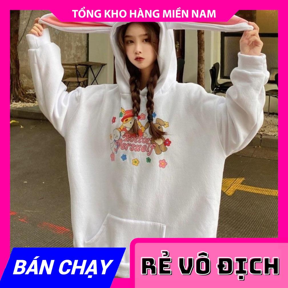 ÁO HOODIE TAI THỎ CỰC XINH AHD232 ⚡ FREESHIP⚡100% ẢNH THẬT⚡ ÁO KHOÁC TAI THỎ MY