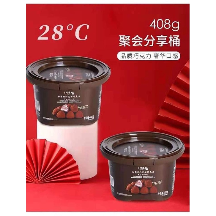 [Siêu Ngon] Nama socola 408g - Socola tươi, nama chocolate xô 80 viên