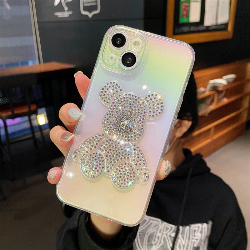 Ốp Điện Thoại Họa Tiết Gấu Nhiều Màu Sắc Cho iphone 11 12 13 iphone 12 13 pro 11 12 13 promax