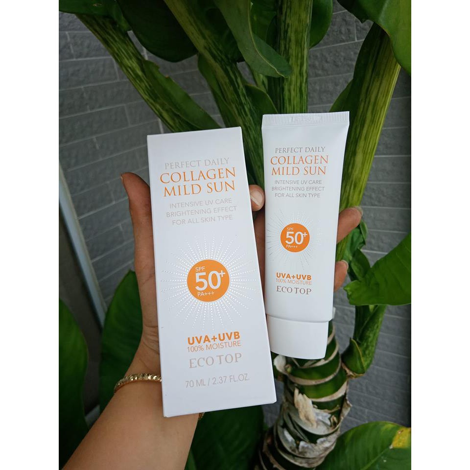 KEM CHỐNG NẮNG COLLAGEN ECOTOP COLLAGEN MILD SUN SPF 50+ PA++ 70ML