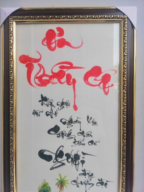 Thư pháp ƠN THẦY CÔ. Quà tặng thầy cô.Tri ân Thầy cô,  Quà biếu, quà tết