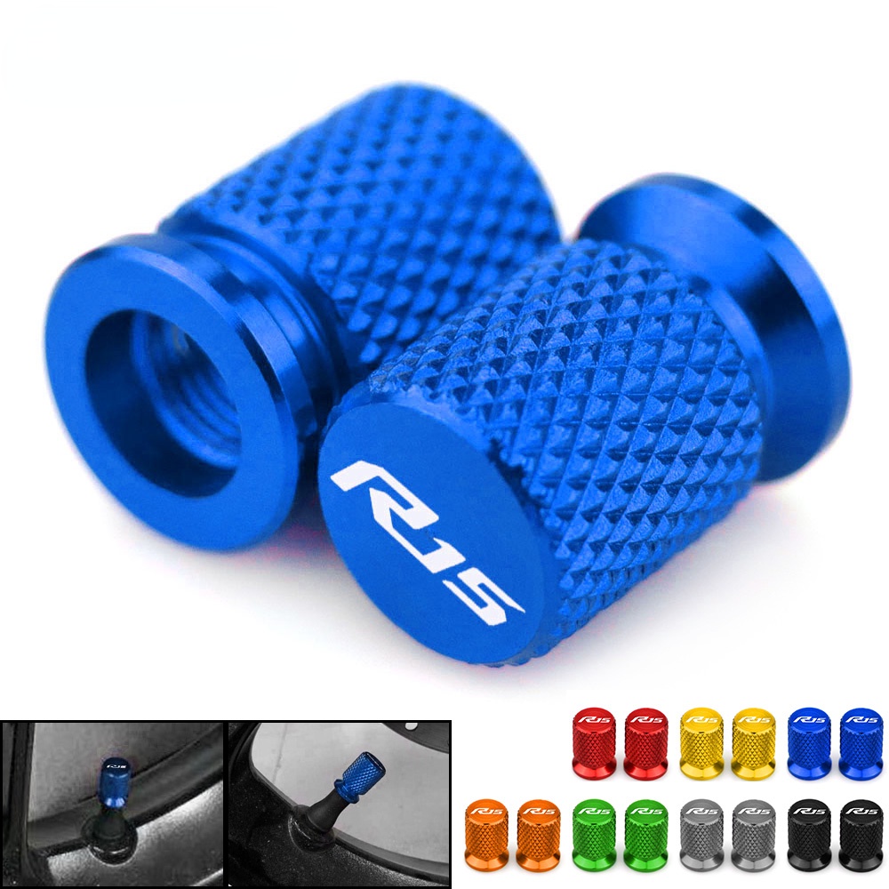 Nắp Van Bánh Xe Mô Tô Yamaha YZF R15 V2 V3 ABS 2009-2020 Bằng Nhôm CNC Chất Lượng Cao