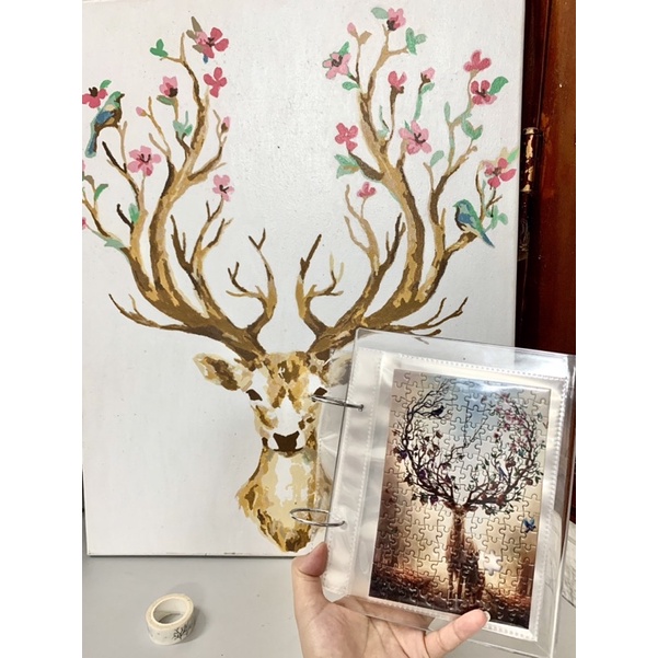 Bộ Tranh Ghép Hình Mini 150 Mảnh Dạng Ống Hình Danh Hoạ Phong Cảnh 10x15cm