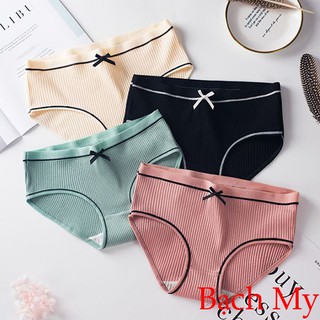 XẢ KHO SIÊU RẺ _ Quần Lót Nữ Nơ Kẻ Tăm Quá Sang Chảnh (Loại 1)