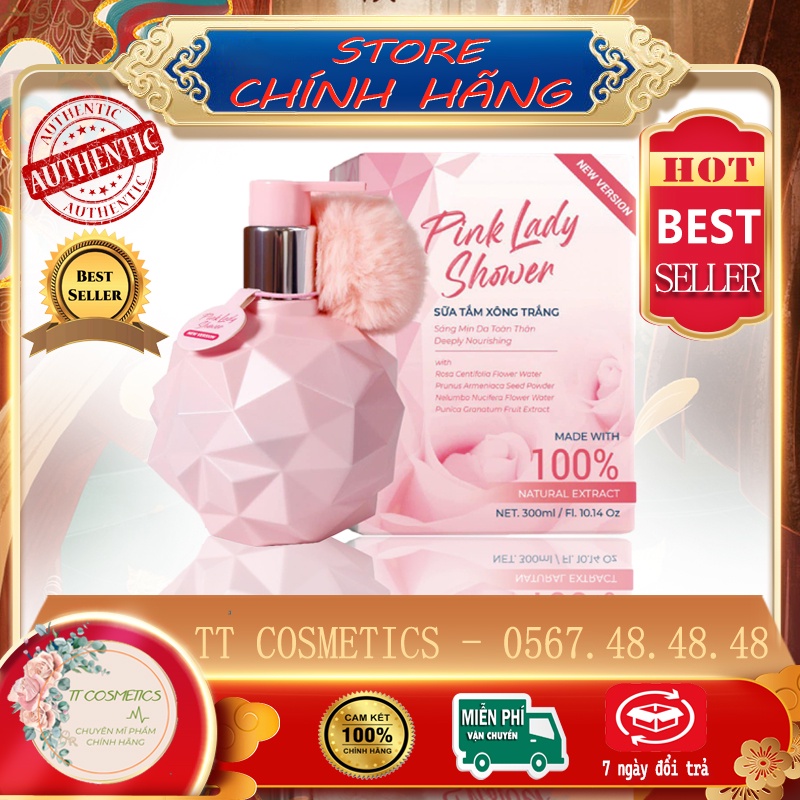 Sữa tắm xông trắng pink lady onaya tq group siêu thơm hàng chính hãng