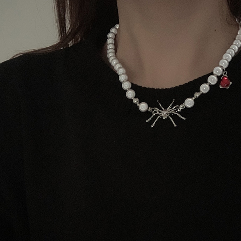 Vòng Cổ Đính Ngọc Trai Thời Trang Hàn Quốc Cá Tính