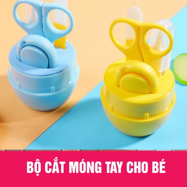 Bộ cắt móng tay hình viên thuốc 4 chi tiết đáng yêu cho bé