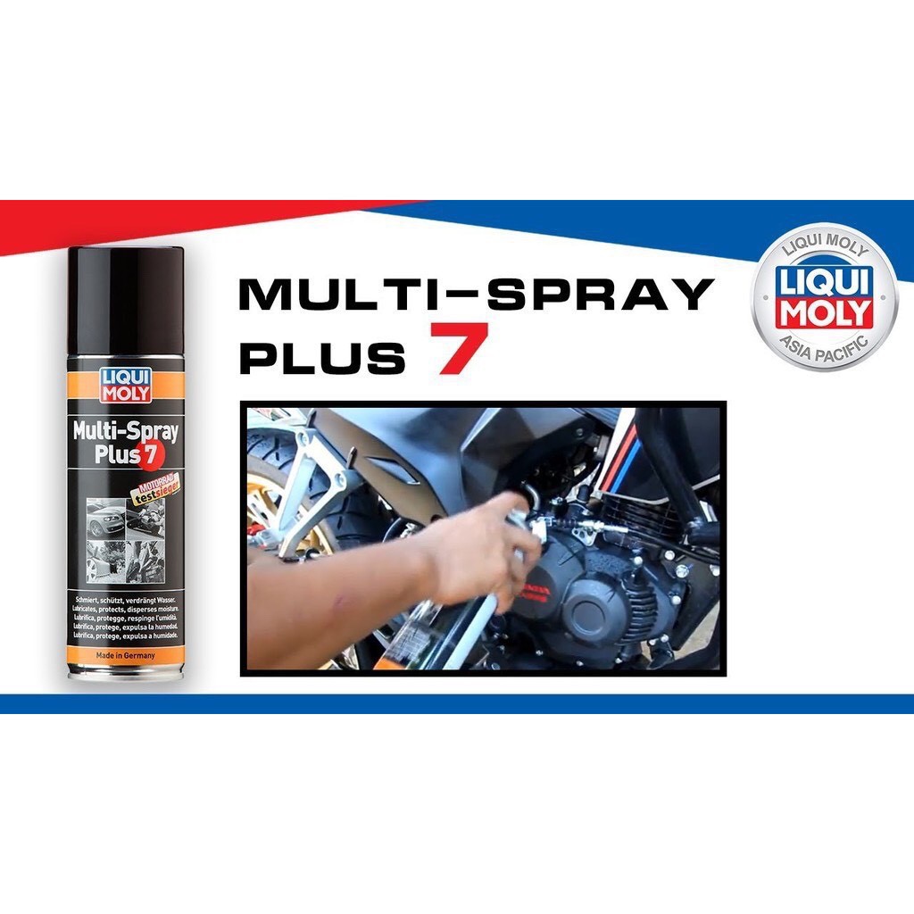 Chai Xịt Tẩy Gỉ Sét , Bôi Trơn Đa Năng Liqui Moly Multi - Spray Plus 7 3305 500Ml