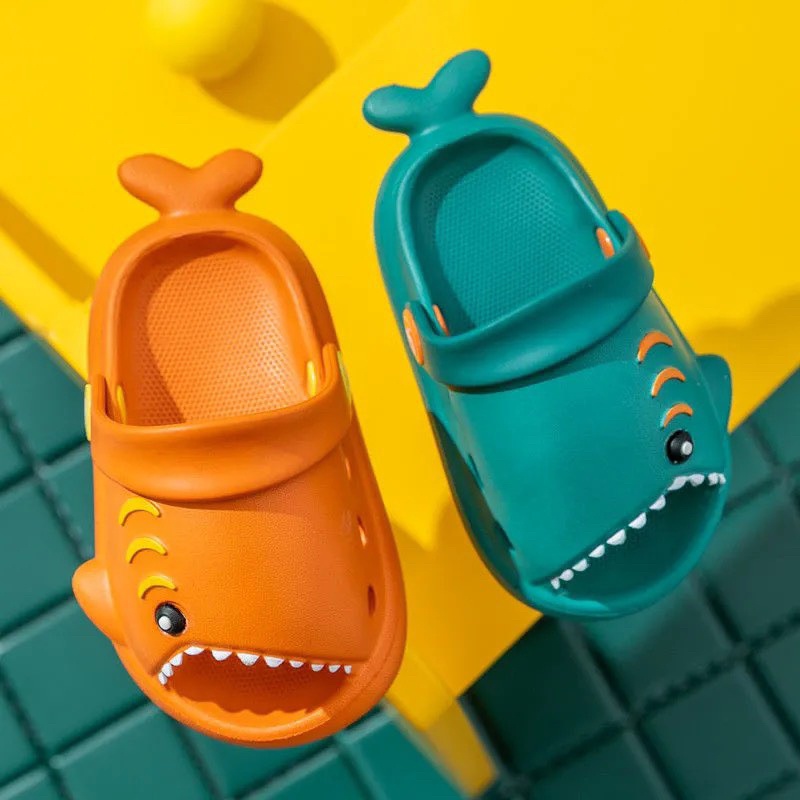 Dép Cho Bé Gái, Bé Trai, Dép Sục Quai Hậu Baby Shark, siêu nhẹ, chống trơn trượt