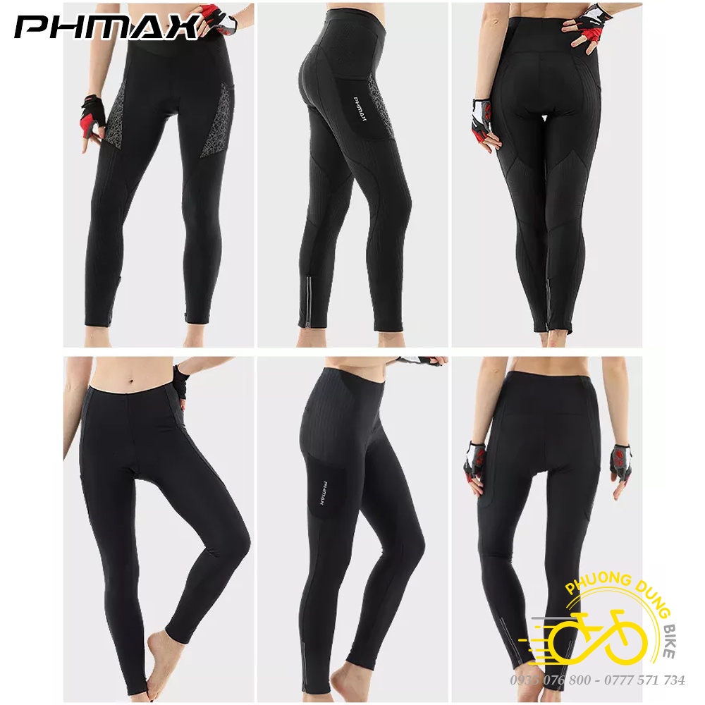 Quần nữ dài thể thao đi đạp xe PHMAX