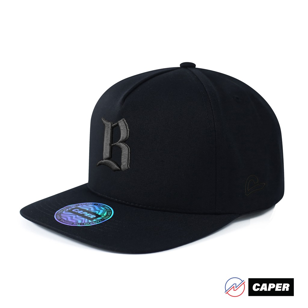 Mũ nón snapback form đứng chính hãng Caper thêu chữ B nhiều màu phong cách hiphop cá tính trẻ trung
