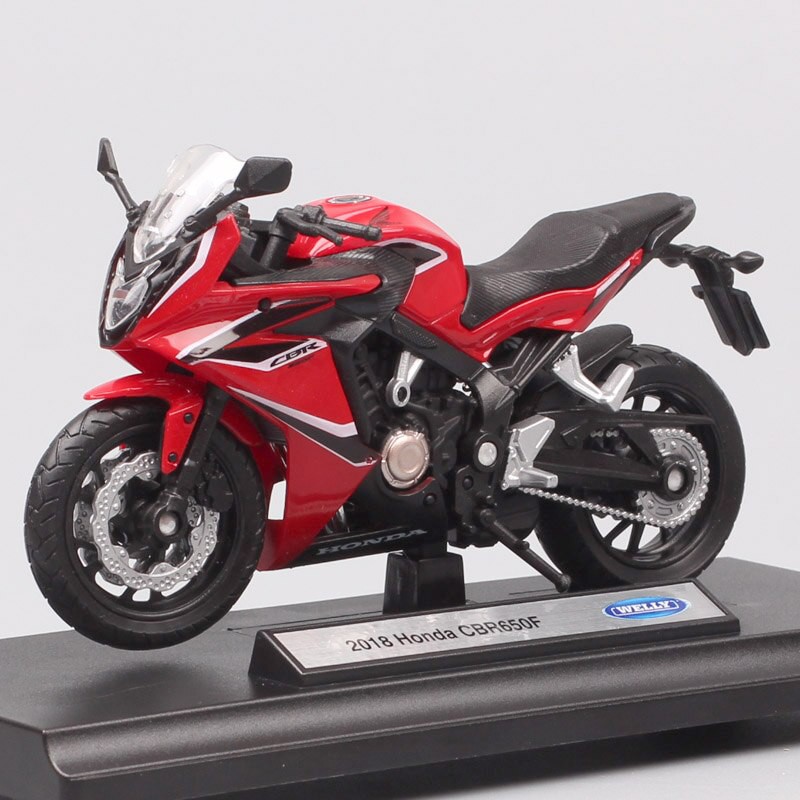 MÔ HÌNH XE MOTO Siêu xe HONDA CBR 650F 2018 RED - WELLY tỷ lệ 1:18