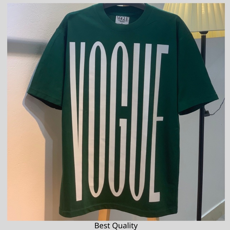 Áo thun Vogue Big Logo cao cấp Áo thun Unisex Vogue in chữ cao cấp