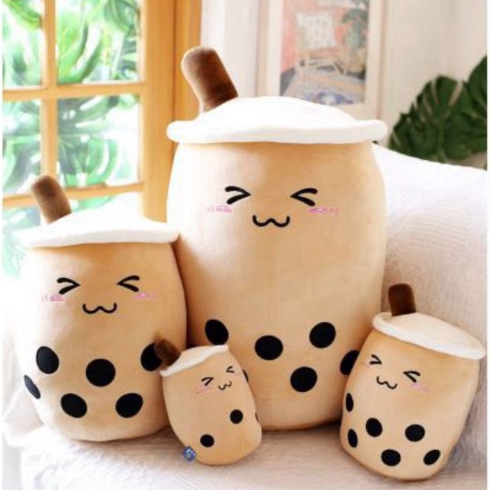 Gấu bông Trà Sữa Baby mini, gối ôm siêu dễ thương, thú nhồi bông nhiều màu 35 cm TINA OFFICIAL