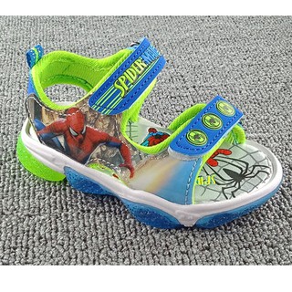 Sandal người nhện có đèn cao cấp cho bé trai