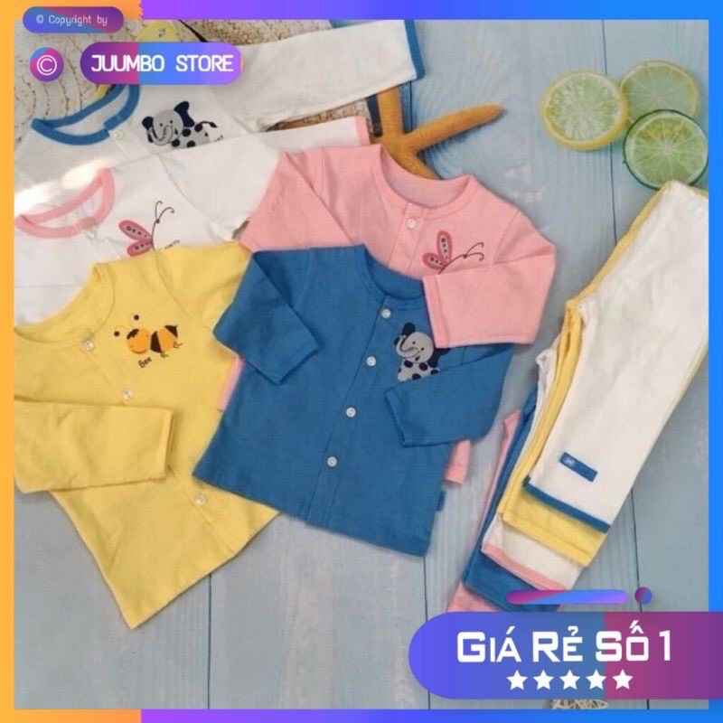 bộ dài tay lullaby cúc giữa