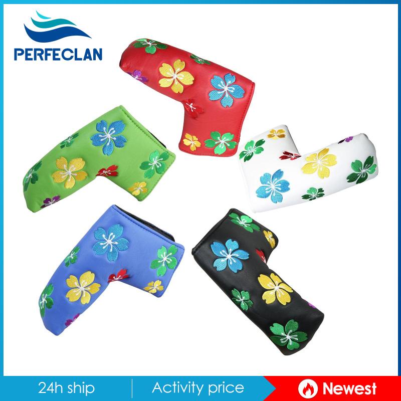 Bọc Đầu Gậy Đánh Golf Bằng Da PU In Hoa Màu Trắng