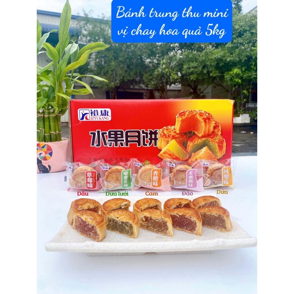 Combo 500g Bánh nướng trung thu trái cây mini mix vị siêu ngon ăn đã nghiền